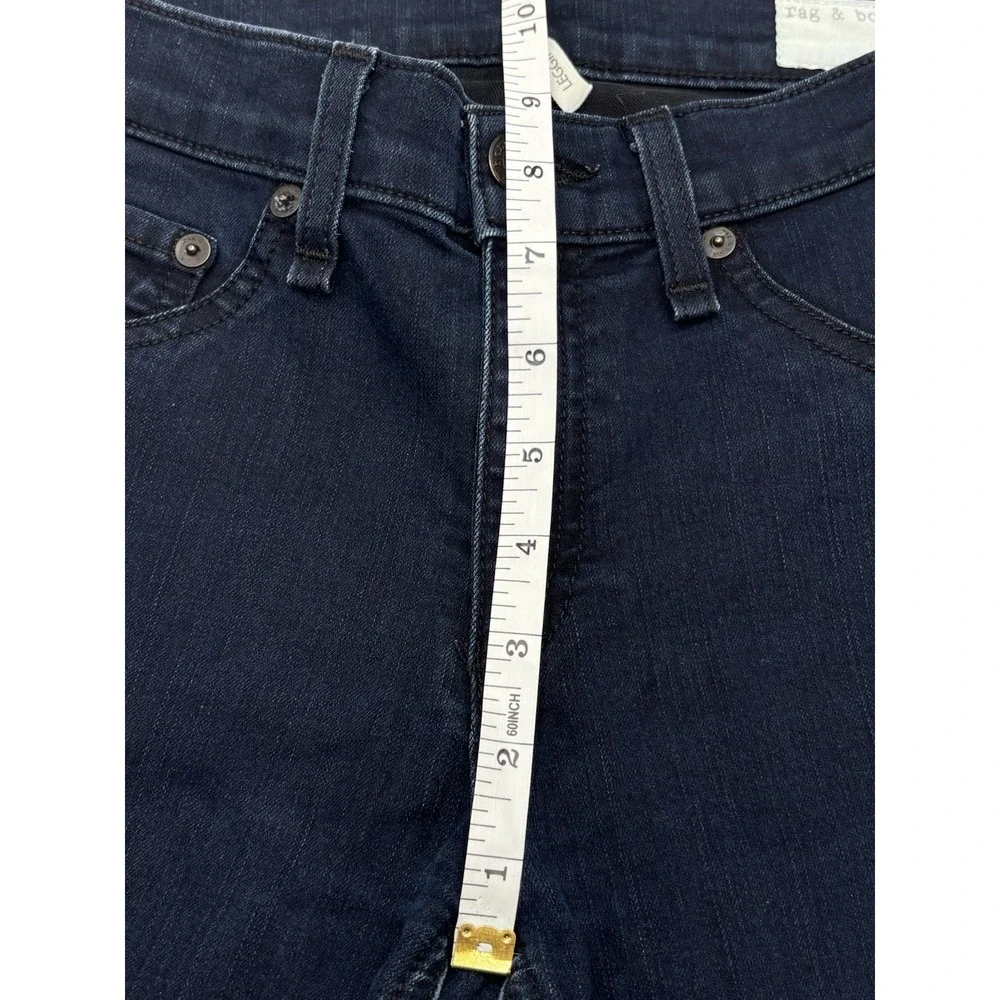 Rag & Bone Legging Skinny Jeans Womens 28 Dark Wash Stretch Denim USA Made